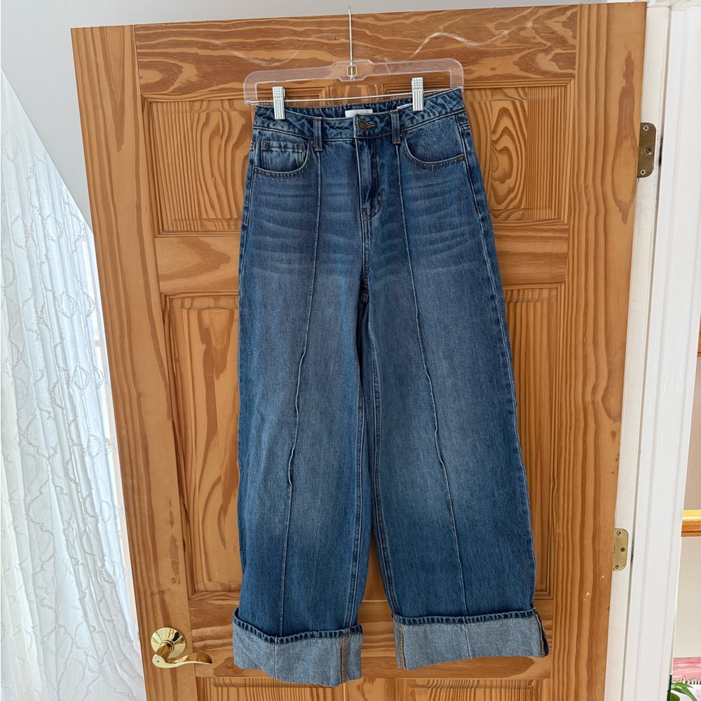 Forever 21 Dark Blue Flare Jeans